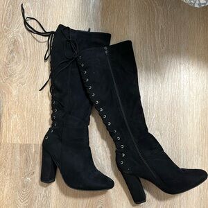 Black Suede Boots